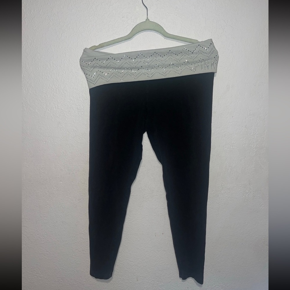 Victoria’s Secret pink 2000s fold over yoga leggings